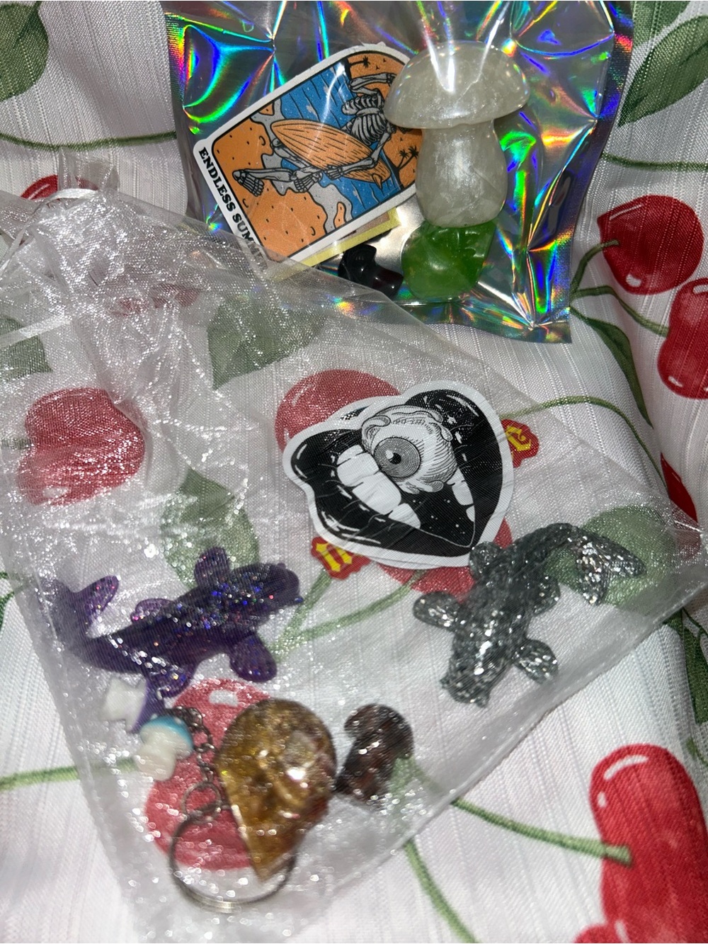 Bundle of 2 Mystery Bags-- Stickers, Crystals, Stones, and Resin